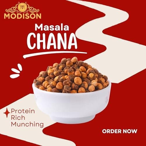 MODISON Masala Chana Healthy Snacks Roasted Chickpeas 180g thumbnail 3