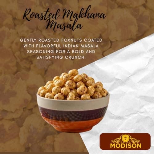MODISON Roasted Makhana Healthy Snacks Masala Flavour 80g thumbnail 7