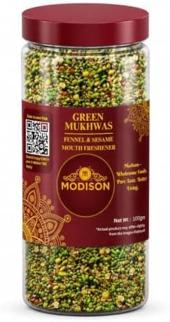 MODISON Green Mukhwas Indian Mouth Freshener Aniseed Coriander 100g thumbnail 1