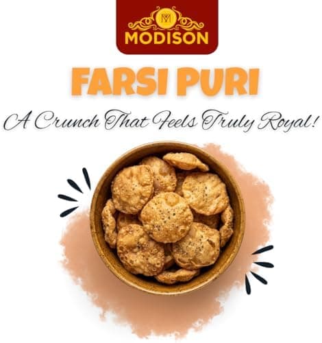 MODISON Farsi Puri Indian Snacks Jeera Crackers 180g thumbnail 3