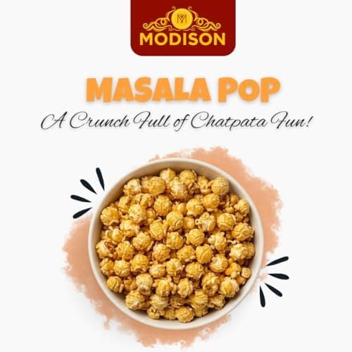 MODISON Masala Pop Indian Namkeen Crunchy Puffed Snack 180g thumbnail 5