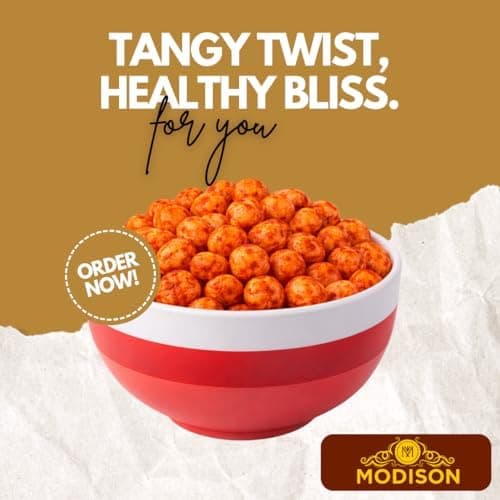 MODISON Roasted Makhana Healthy Snacks Tangy Tomato 80g thumbnail 2