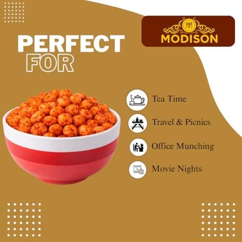 MODISON Roasted Makhana Healthy Snacks Peri Peri 80g thumbnail 6