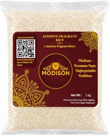 MODISON Jasmine Fragrant Rice Long Grain Rice 1kg Vegan thumbnail 1