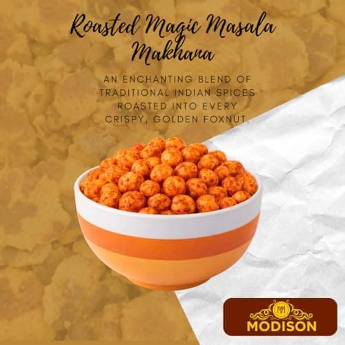 MODISON Roasted Makhana Healthy Snacks Magic Masala 80g thumbnail 5