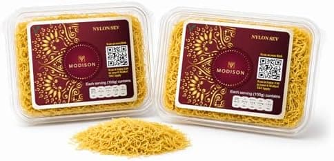 MODISON Nylon Sev Indian Namkeen Crispy Traditional 100g thumbnail 1