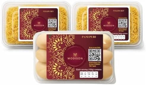 MODISON Pani Puri Nylon Sev Bundle Indian Street Food 540g Kit thumbnail 1