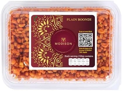 MODISON Boondi Indian Snacks Crunchy Fresh 180g thumbnail 1