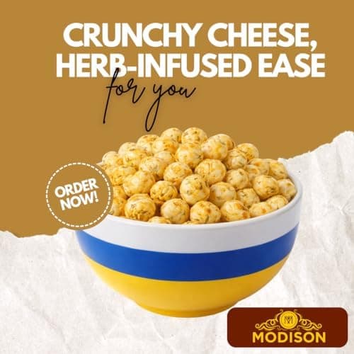 MODISON Roasted Makhana Healthy Snacks Cheese Herbs 80g thumbnail 2