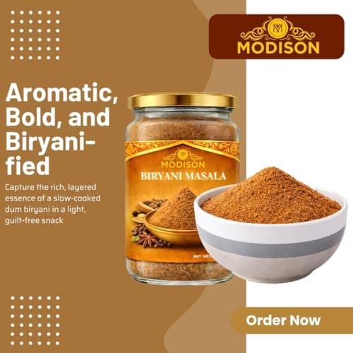 MODISON Biryani Masala Indian Snacks Roasted Mix 100g thumbnail 6