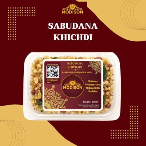 MODISON Sabudana Khichadi Indian Snacks Fasting Tapioca Meal 180g thumbnail 5