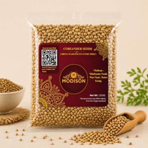 MODISON Coriander Seeds Whole Spice Natural 100g thumbnail 2