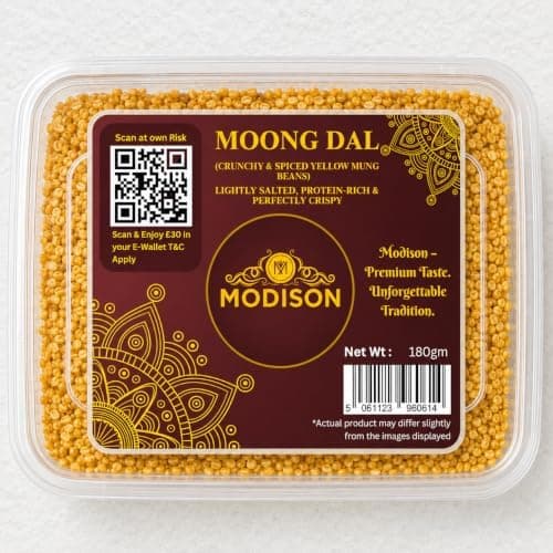 MODISON Moong Dal Indian Snacks Crispy Lentils 180g thumbnail 1