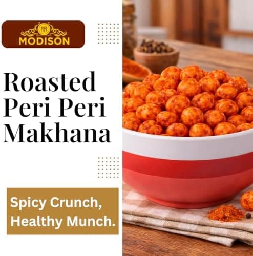 MODISON Roasted Makhana Healthy Snacks Peri Peri 80g thumbnail 5