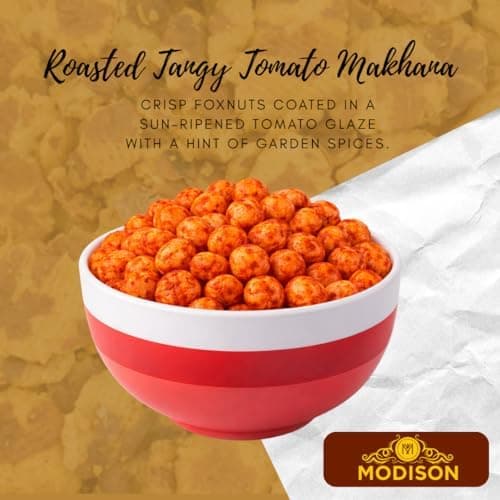 MODISON Roasted Makhana Healthy Snacks Tangy Tomato 80g thumbnail 6