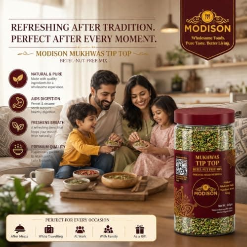 MODISON Tiptop Mukhwas Indian Mouth Freshener Fennel Aniseed 100g thumbnail 6