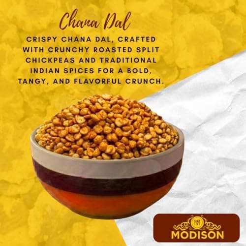 MODISON Roasted Chana Dal Healthy Snacks Masala Split Chickpeas 180g thumbnail 7