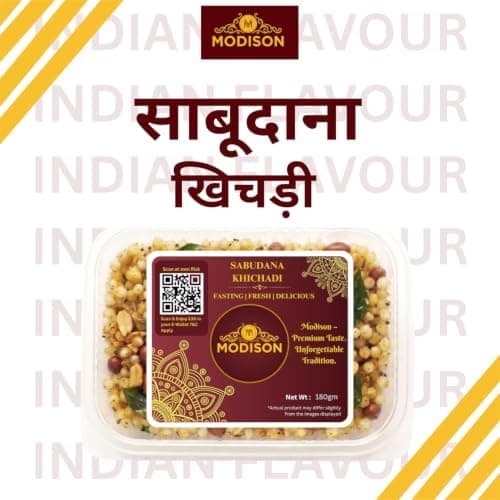 MODISON Sabudana Khichadi Indian Snacks Fasting Tapioca Meal 180g thumbnail 6
