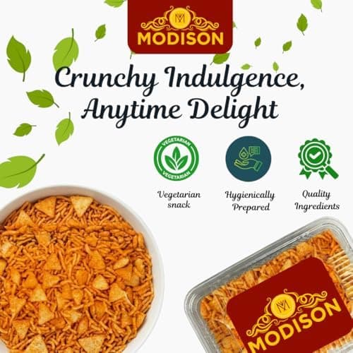 MODISON Sev Samosa Indian Snacks Spicy Crunchy Mix 180g thumbnail 5
