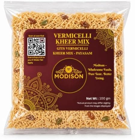 MODISON Vermicelli Kheer Mix Instant Payasam Dessert Mix 100g thumbnail 1