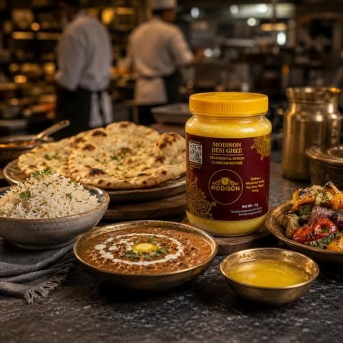 MODISON Desi Ghee Clarified Butter Pure Milk Fat 1kg thumbnail 7