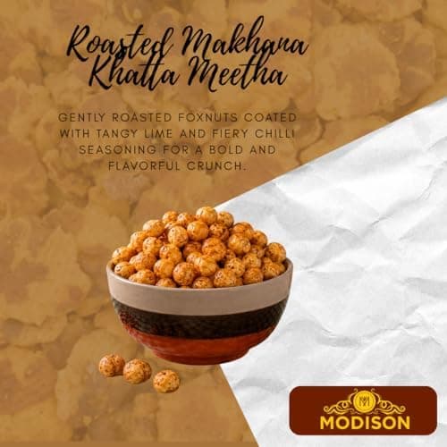 MODISON Roasted Makhana Healthy Snacks Lime N Chilli 80g thumbnail 7