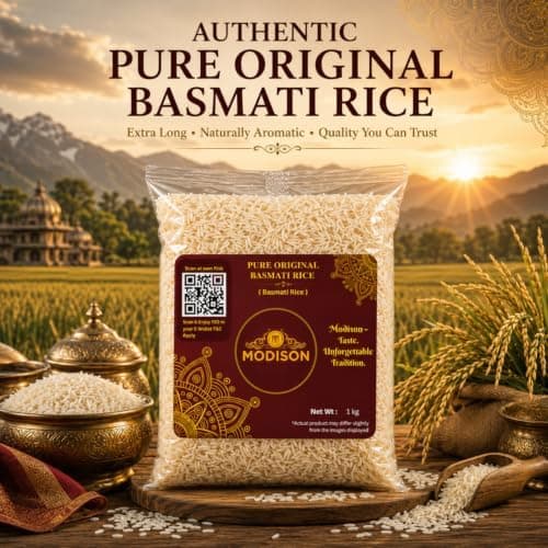 MODISON Pure Original Basmati Rice Long Grain Gluten Free 1kg thumbnail 3