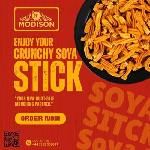 MODISON Soya Sticks Healthy Snacks Crispy Protein Rich 180g thumbnail 5