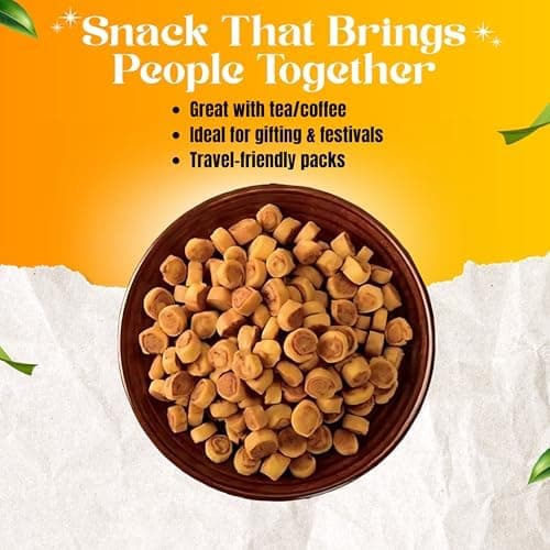 MODISON Bhakharwadi Mini Indian Snacks Spicy Wheat Rolls 180g thumbnail 5