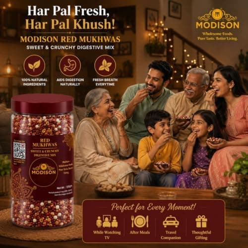 MODISON Red Mukhwas Indian Mouth Freshener Aniseed Coriander 100g thumbnail 6