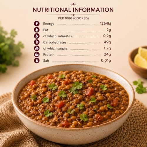 MODISON Brown Lentils Whole Pulses High Fibre Protein 2KG thumbnail 2