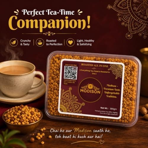 MODISON Roasted All in One Indian Namkeen Crunchy Multigrain 180g thumbnail 6