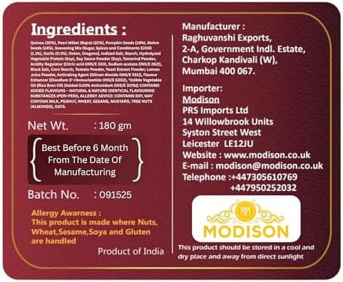 MODISON Quinoa Mix Healthy Snacks Roasted Superfood 180g thumbnail 7