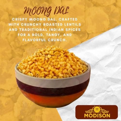 MODISON Moong Dal Indian Snacks Crispy Lentils 180g thumbnail 7