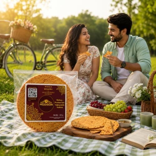 MODISON Masala Khakhra Spiced Whole Wheat Crispbread 200g thumbnail 4