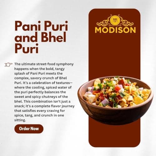 MODISON Pani Puri Bhel Puri Bundle Indian 180g Chaat Kit 3 Pack thumbnail 6