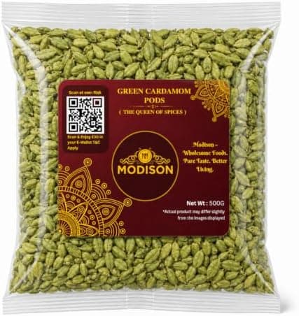 MODISON Green Cardamom Pods Whole Spice 500g thumbnail 1
