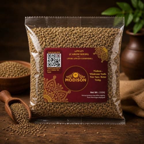 MODISON Ajwain Carom Seeds Whole Spice Natural 100g thumbnail 2