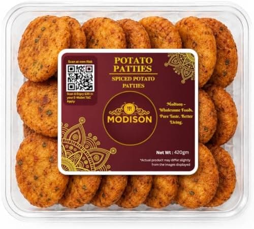 MODISON Potato Patties Ready to Cook Frozen Snack 420g thumbnail 1