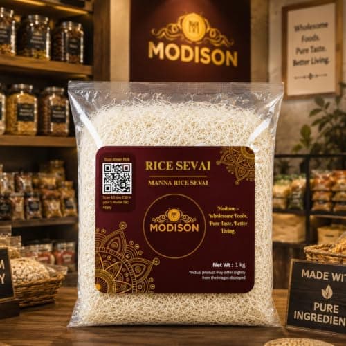 MODISON Brown Rice Sevai Rice Noodles, Brown Rice Vermicelli, 1 kg thumbnail 6