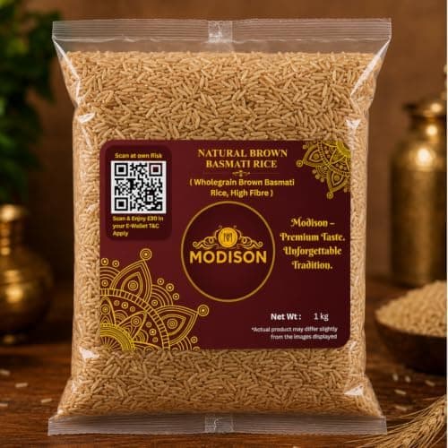 MODISON Natural Brown Basmati Rice Wholegrain High Fibre 1kg thumbnail 3
