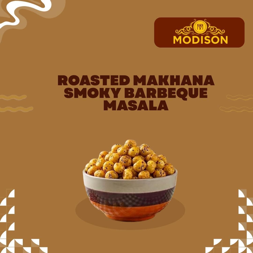 MODISON Roasted Makhana Healthy Snacks Smoky Barbeque Masala 80g thumbnail 10