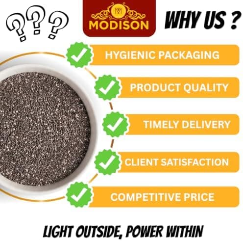 MODISON Chia Seeds Superfoods Natural Healthy Breakfasts 200g thumbnail 4