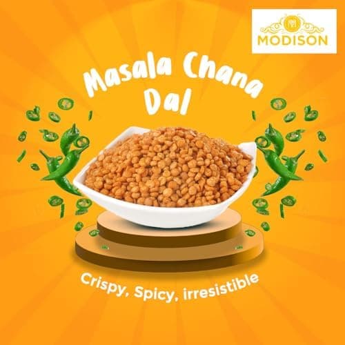 MODISON Masala Chana Dal Healthy Snacks Spiced Chickpeas 180g thumbnail 6