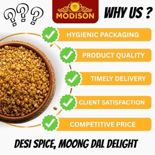 MODISON Moong Dal Indian Snacks Crispy Lentils 180g thumbnail 2