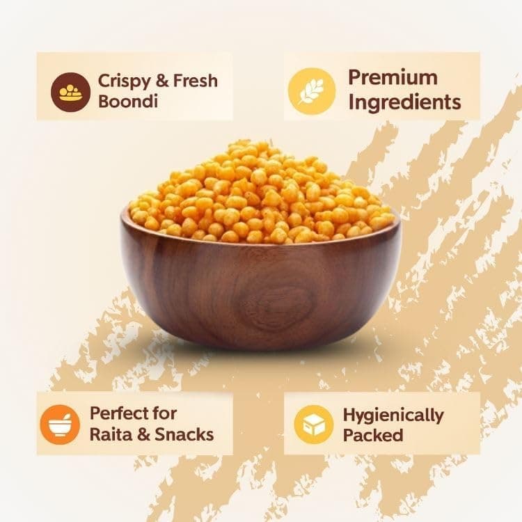 MODISON Boondi Indian Snacks Crunchy Fresh 180g thumbnail 2