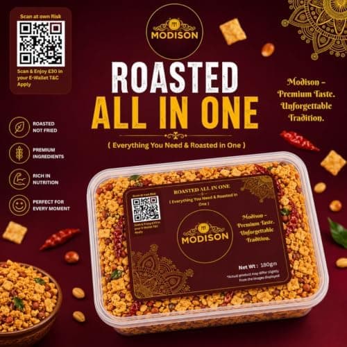 MODISON Roasted All in One Indian Namkeen Crunchy Multigrain 180g thumbnail 7