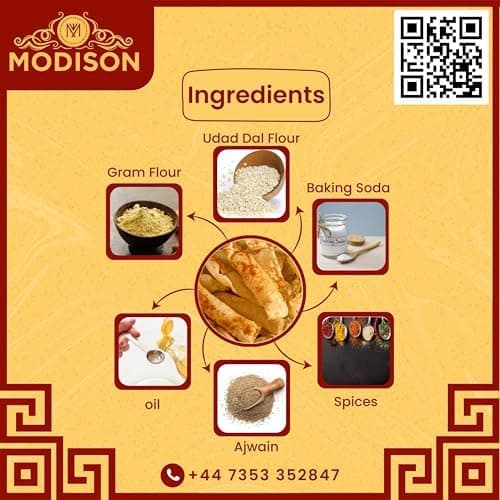 MODISON Chorafali Crispy & Authentic Gujarati Snack 180g thumbnail 3