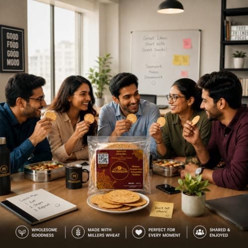 MODISON Millers Khakhra Whole Wheat Multi Millet Crispbread 200g thumbnail 6