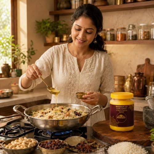 MODISON A2 Cow Ghee A2 Milk Clarified Butter 1kg thumbnail 5